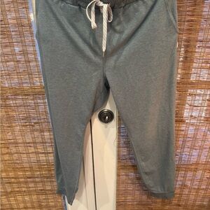 Gray Jogger Pants with Drawstring